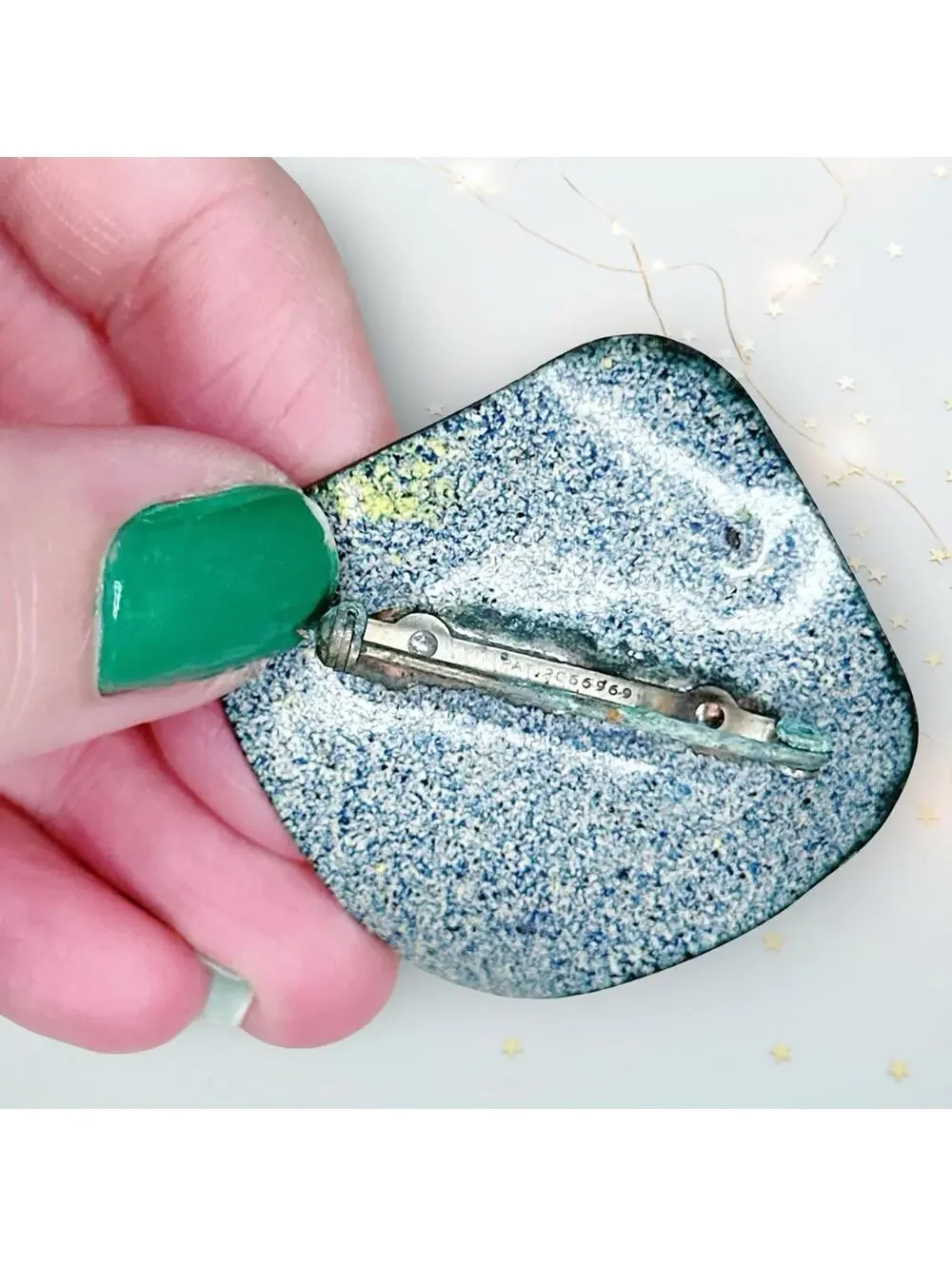 241. Yellow Enamel Vintage Brooch
